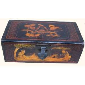  Hand painted antique box