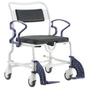  Atlanta Shower Commode Chair in Grey / Blue: Home 