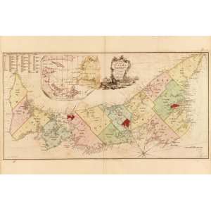  1775 map of Canada, Prince Edward Island: Home & Kitchen