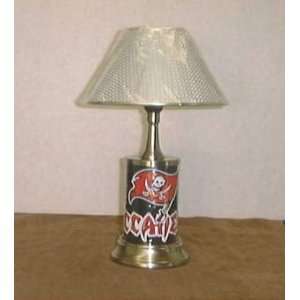  TAMPA BAY BUCCANEERS POLISHED SILVER LAMP .. NFL: Home 