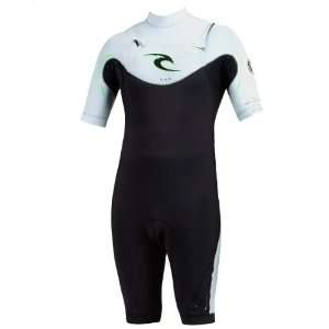 Rip Curl Mens E Bomb Chest Zip Short Sleeve Spring Wetsuit:  