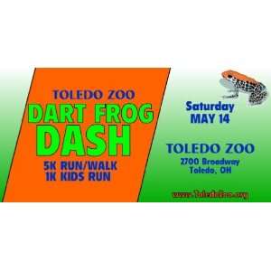    3x6 Vinyl Banner   Toledo Zoo Dart Frog Dash 