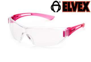 Elvex Sync Pink Safety Glasses Clear Anti Fog Lens Z87.1  