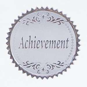   Silver Achievement Foil Certificate Seals  100pk