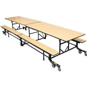  Mobile Cafeteria Bench Table (12L)