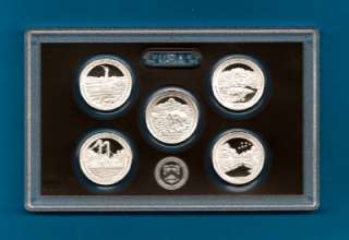 In Stock  2011 S SILVER PROOF Parks Quarter Set NO BOX  