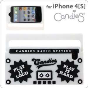   : Candies Boombox Silicon Cover for iPhone 4S/4 (WHITE): Electronics