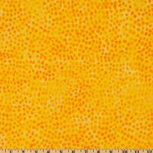  44 Wide Tonga Batik Hard Candy Dots Yellow Fabric By The 