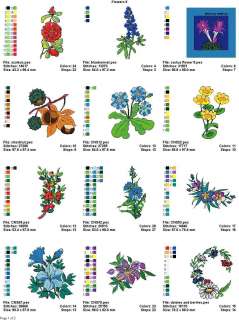 FLOWERS / FLORALS V 5 (4x4) MACHINE EMBROIDERY DESIGNS  