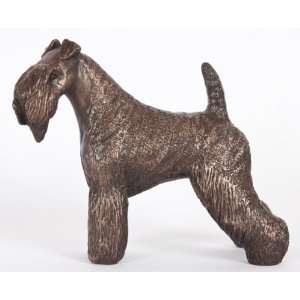  Kerry Blue Terrier: Cold cast Bronze Figurine 6.00 Inches 