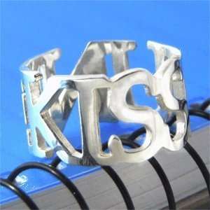   925 Silver Name Ring Any Language Big Letters Kiss: Everything Else