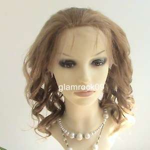 Lace Front 100% Indian Remy Human Hair Wig 12 Curly  