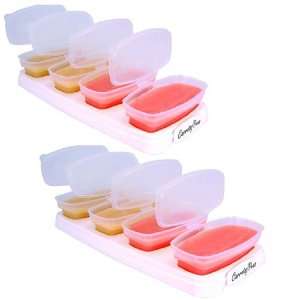    Baby Cubes   Baby Food Storage Containers 4 oz (2 pack): Baby