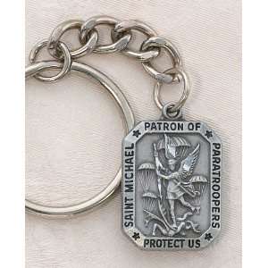   Keychain (Key Ring) St. Michael the Archangel, Patron of Paratroopers