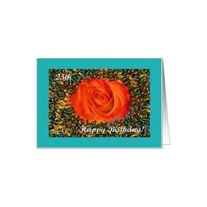 25th Birthday, Rose and Butterflies Turquoise Card Toys 