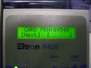 Zebra Eltron P420 ID Card Printer 9,548 Cards Printed  