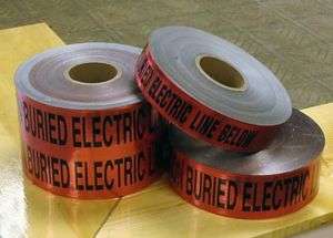 Panduit DETECTABLE Tape 2x1000 Electric Line  6 rolls  
