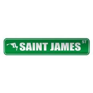   SAINT JAMES ST  STREET SIGN USA CITY MARYLAND