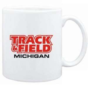  Mug White  Track and Field   Michigan  Usa States 