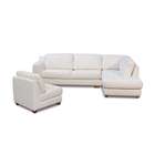 Diamond Sofa Furniture Zen Right Chaise 2PC Sectional W/Chair By 