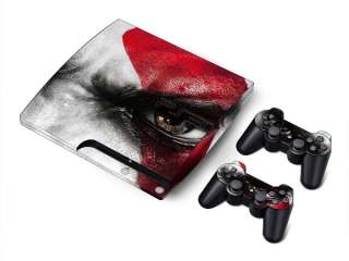 God of War 3 Sticker Skin for Sony PS 3 Slim Games Y144  