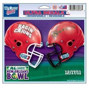   Lafayette Ragin Cajuns Wincraft 2011 New Orleans Bowl Duel Ultra Decal