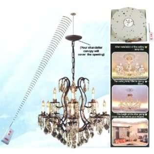 The Gallery Remote Controlled 110lb Capacity Light Lift Chandelier at 