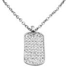 Fashion Jewelry For Everyone Collections Dog Tag in ICe Shimmering all 