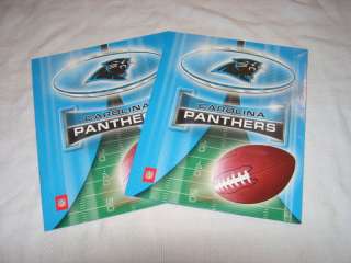 NFL Carolina Panthers 2 School Binder Folders NEW  