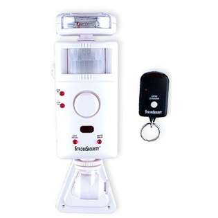   Motion Detector Alarm With Strobe Light And Door Chime at 