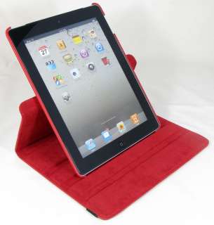iPad 2 Ultra stylish 360° Rotating Leather case Smart Cover w 