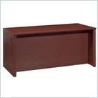 Bestar Embassy Wood Computer Desk Credenza in Tuscany Brown