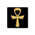   Collectibles Coin Purse of Egyptian Gold Ankh with Black Background