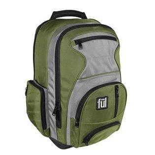 FUL 5173BPGREEN Free Falln 17 in. Laptop Backpack  Green 