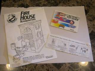 Ghostbusters Firehouse playset box and instructions – vintage, nice 