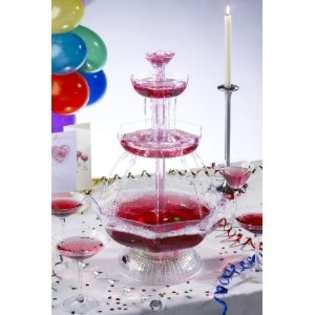 UZO1 Illuminated / Lighted Party Beverage Fountain (Punch Bowl 