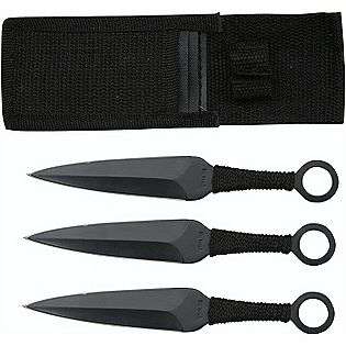 Black Throwing Knives with nylon case  Whetstone Tools Hand Tools 