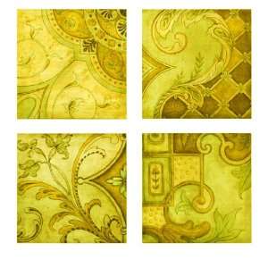   Green Square Antique Greek Style Wall Canvas Pictures