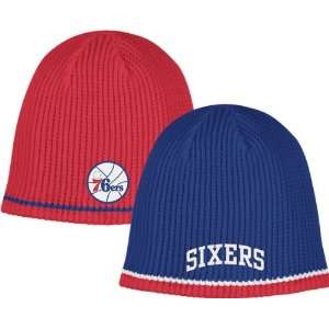 Philadelphia 76ers Embroidered Ribbed Reversible Knit Hat  