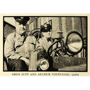  1935 Print Oren Zupp Arthur Vogelsang Cops Canton Ohio 