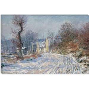  Route DeGgiverny En Hiver 1885 by Claude Monet Canvas 