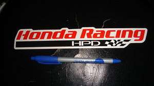 Honda Racing Decal  