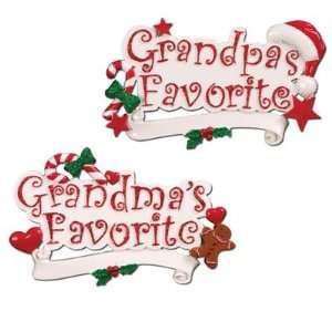  4371 Grandmas or Grandpas Favorite Personalized 