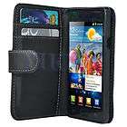 New Black Wallet Leather Case Cover For Samsung Galaxy S2 i9100