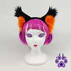 WOLF fox cosplay CANINE Anime HEADBAND Hat EARS cat ORANGE