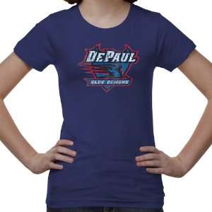 com DePaul Blue Demons Youth Distressed Primary T Shirt   Royal Blue 