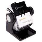   Tones Open Rotary Business Card File Holds 400 2 5/8 x 4 Cards, Black