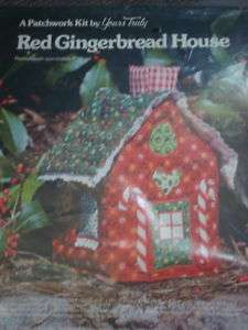 QUILTED PATCHWORK CHRISTMAS GINGERBREAD HOUSE KIT  