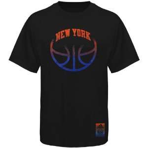  adidas New York Knicks Youth Vibe Wordmark T Shirt   Black 