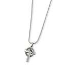 Vistabella Stainless Steel Rose Gold Plated Cross Pendant Necklace